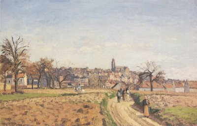 View of Pontoise by Camille Jacob Pissarro